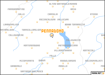 map of Pennadomo