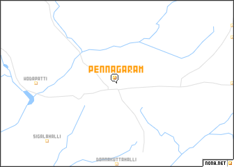 map of Pennāgaram