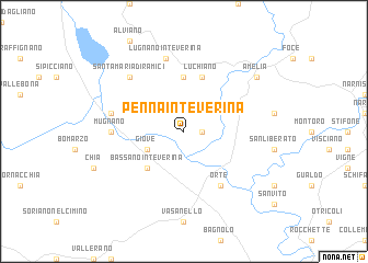 map of Penna in Teverina