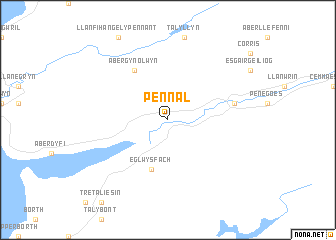 map of Pennal