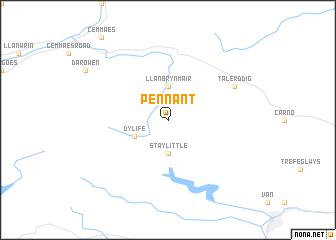 map of Pennant