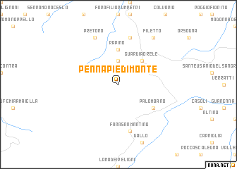 map of Pennapiedimonte