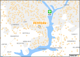 map of Penn Daw