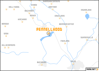 map of Pennellwood