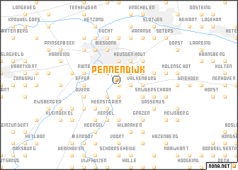 map of Pennendijk