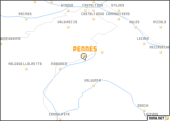 map of Pennes