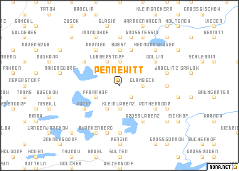 map of Pennewitt