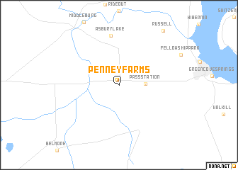 map of Penney Farms