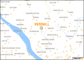 map of Penn Hill