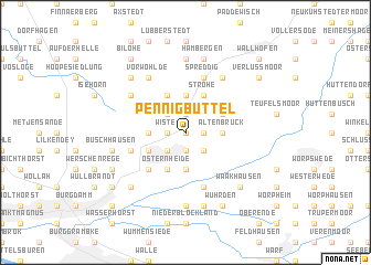 map of Pennigbüttel