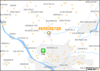 map of Pennington