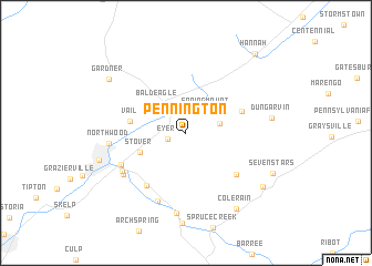 map of Pennington