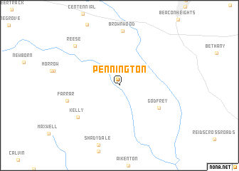 map of Pennington