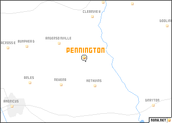 map of Pennington