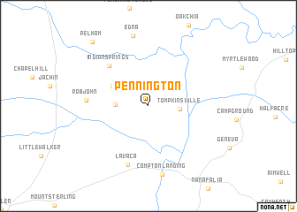 map of Pennington