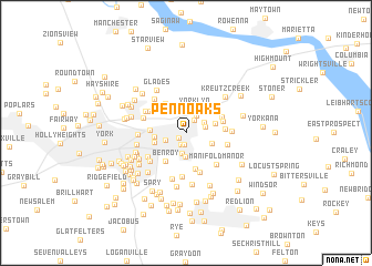 map of Penn Oaks