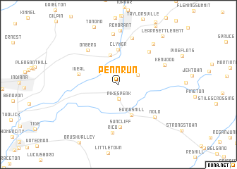 map of Penn Run