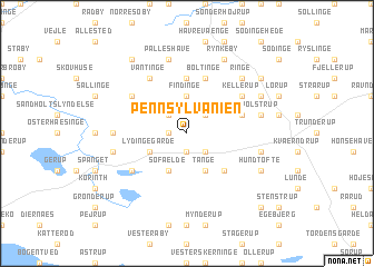 map of Pennsylvanien