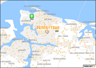 map of Pennsytown