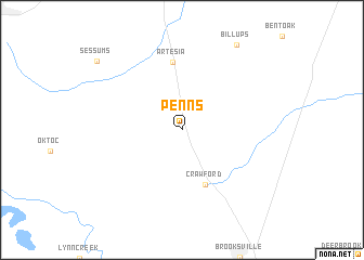 map of Penns