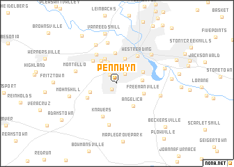 map of Pennwyn