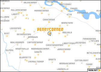 map of Penny Corner