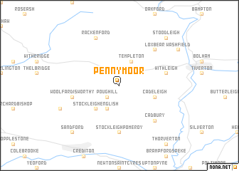 map of Pennymoor