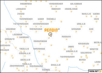 map of Pénoin