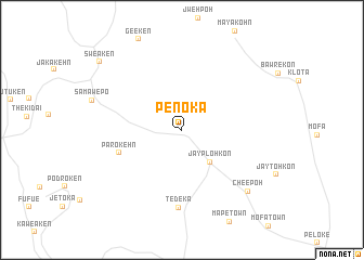 map of Penoka