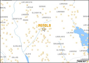 map of Peñola