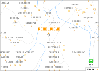 map of Peñol Viejo