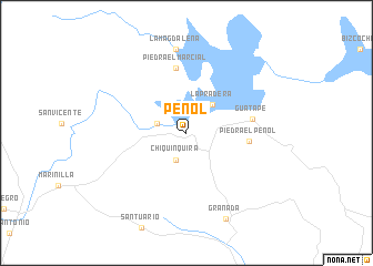 map of Peñol