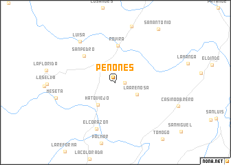 map of Peñones