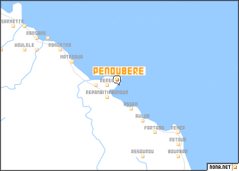 map of Pénoubéré