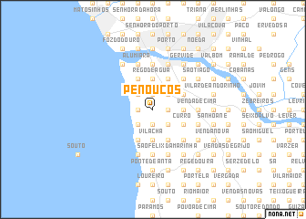 map of Penouços