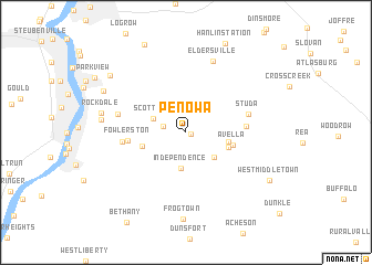 map of Penowa