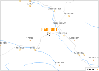 map of Penpont