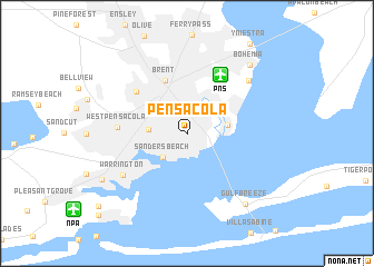 map of Pensacola