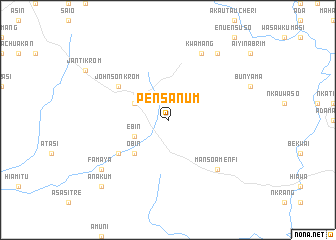 map of Pensanum