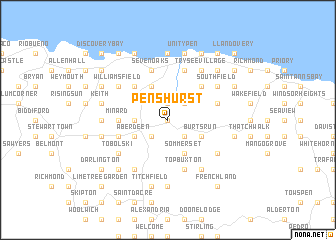 map of Penshurst