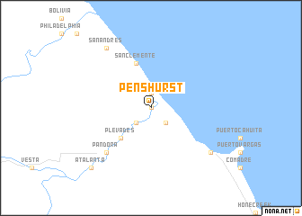 map of Penshurst