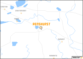 map of Penshurst