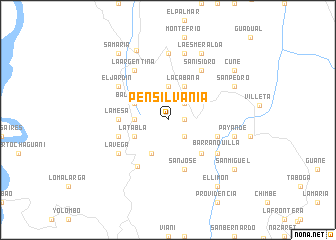 map of Pensilvania