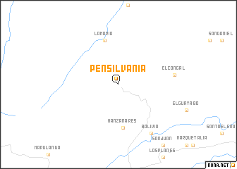 map of Pensilvania