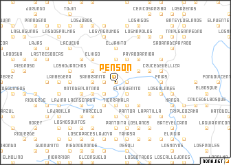 map of Pensón