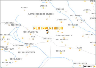 map of Pentaplátanon