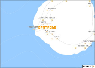 map of Penteada