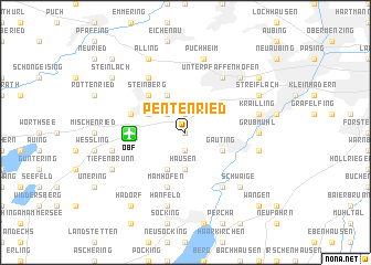 map of Pentenried