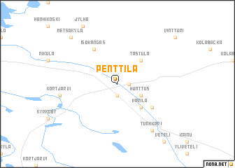 map of Penttilä