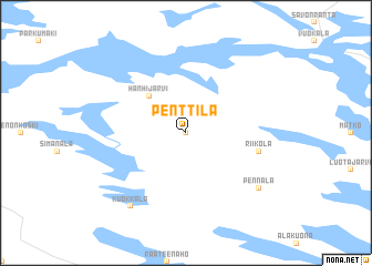 map of Penttilä